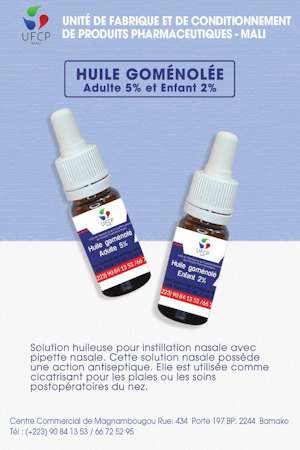 Huile Goménolée UFCP Mali